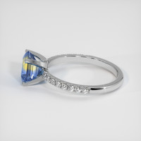 2.06 Ct. Bi Color Sapphire Ring, 14K White Gold 4