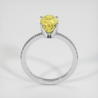 2.67 Ct. Yellow Sapphire Ring, 14K White Gold 3