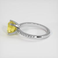 2.67 Ct. Yellow Sapphire Ring, 14K White Gold 4