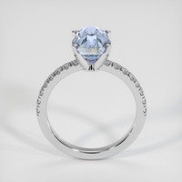 3.22 Ct. Bi Color Sapphire Ring, 14K White Gold 3