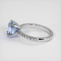 3.22 Ct. Bi Color Sapphire Ring, 14K White Gold 4