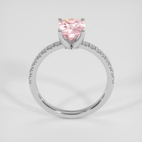 2.04 Ct. Padparadscha Sapphire Ring, 14K White Gold 3