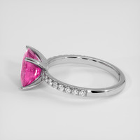 3.67 Ct. Pink Sapphire Ring, 14K White Gold 4