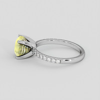 2.67 Ct. Bi Color / Parti Sapphire Ring, 14K White Gold 4
