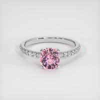 1.35 Ct. Sapphire Ring, 14K White Gold 1