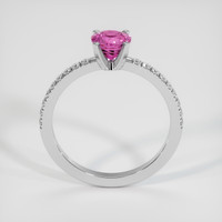 1.04 Ct. Pink Sapphire Ring, 14K White Gold 3