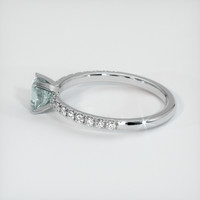 0.57 Ct. Sapphire Ring, 14K White Gold 4