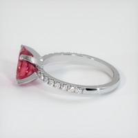 2.39 Ct. Reddish Pink Sapphire Ring, 14K White Gold 4