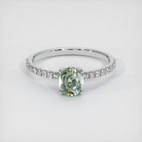 1.09 Ct. Sapphire Ring, 14K White Gold 1