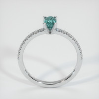0.77 Ct. Sapphire Ring, 14K White Gold 3