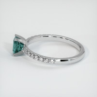 0.77 Ct. Sapphire Ring, 14K White Gold 4