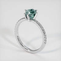 1.44 Ct. Sapphire Ring, 14K White Gold 2