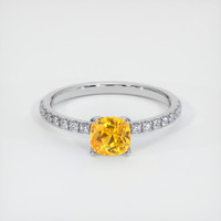 1.12 Ct. Sapphire Ring, 14K White Gold 1