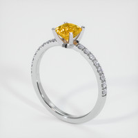 1.12 Ct. Sapphire Ring, 14K White Gold 2
