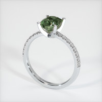 1.42 Ct. Sapphire Ring, 14K White Gold 2