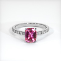 1.29 Ct. Sapphire Ring, 14K White Gold 1