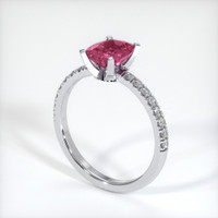 1.29 Ct. Sapphire Ring, 14K White Gold 3