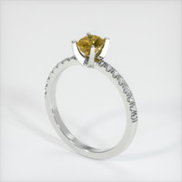 0.68 Ct. Sapphire Ring, 14K White Gold 2