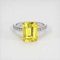 4.04 Ct. Sapphire Ring, 14K White Gold 1