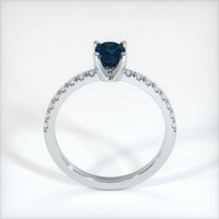 0.67 Ct. Sapphire Ring, 18K White Gold 3