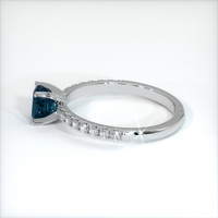 0.67 Ct. Sapphire Ring, 18K White Gold 4