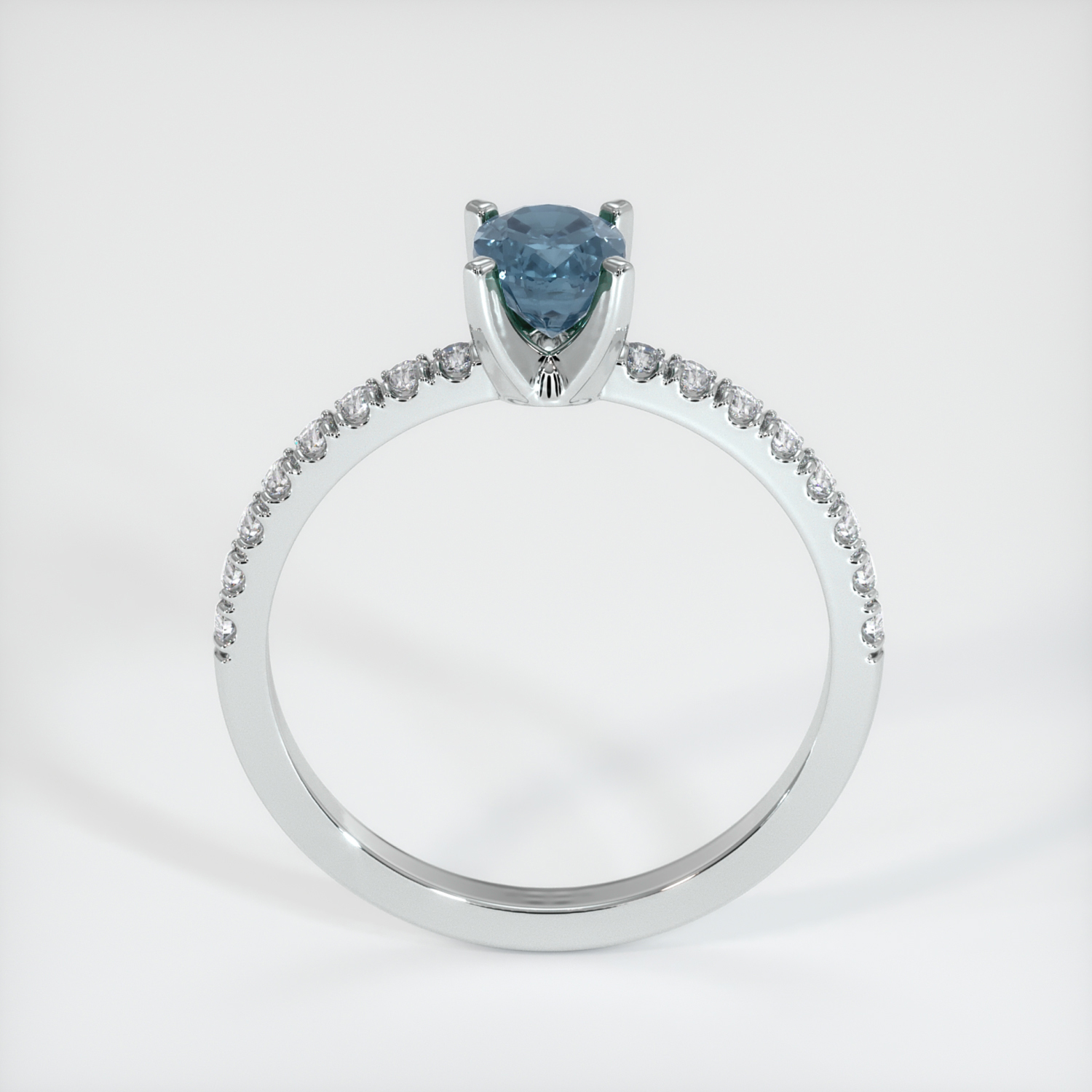 Sapphire Ring 0.68 Ct. 18K White Gold | The Natural Sapphire
