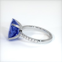 6.13 Ct. Sapphire Ring, 18K White Gold 4