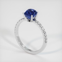 2.04 Ct. Sapphire Ring, 18K White Gold 2