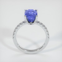3.12 Ct. Sapphire Ring, 18K White Gold 3