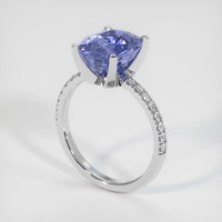 5.85 Ct. Sapphire Ring, 18K White Gold 2