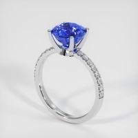 3.02 Ct. Sapphire Ring, 18K White Gold 2