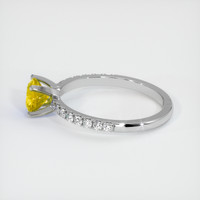 0.92 Ct. Bi Color Sapphire Ring, 18K White Gold 4