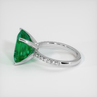 7.40 Ct. Emerald Ring, 18K White Gold 4