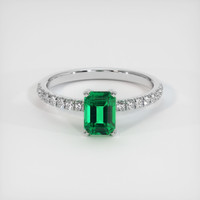 Emerald Ring 0.92 Ct. 18K White Gold Preview