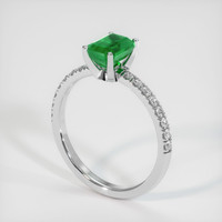 Emerald Ring 0.92 Ct. 18K White Gold Preview
