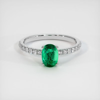 Emerald Ring 0.81 Ct. 18K White Gold Preview