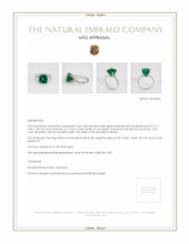 Emerald Ring 4.66 Ct., 18K White Gold Appraisal