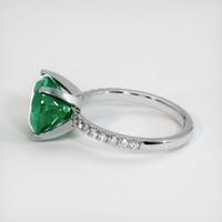 3.36 Ct. Emerald Ring, 18K White Gold 4