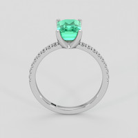 1.53 Ct. Emerald Ring, 18K White Gold 3