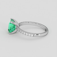 1.53 Ct. Emerald Ring, 18K White Gold 4