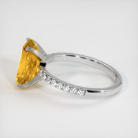 3.00 Ct. Gemstone Ring, 18K White Gold 4