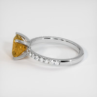 2.13 Ct. Gemstone Ring, 18K White Gold 4