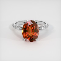 5.16 Ct. Gemstone Ring, 18K White Gold 1