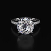 5.38 Ct. Gemstone Ring, 18K White Gold 1