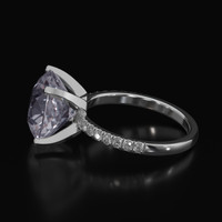 5.38 Ct. Gemstone Ring, 18K White Gold 4