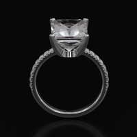 4.74 Ct. Gemstone Ring, 18K White Gold 3