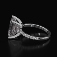 4.74 Ct. Gemstone Ring, 18K White Gold 4