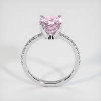 3.07 Ct. Pink Sapphire Ring, 18K White Gold 3