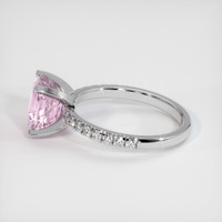 3.07 Ct. Pink Sapphire Ring, 18K White Gold 4