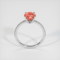 2.50 Ct. Padparadscha Sapphire Ring, 18K White Gold 3